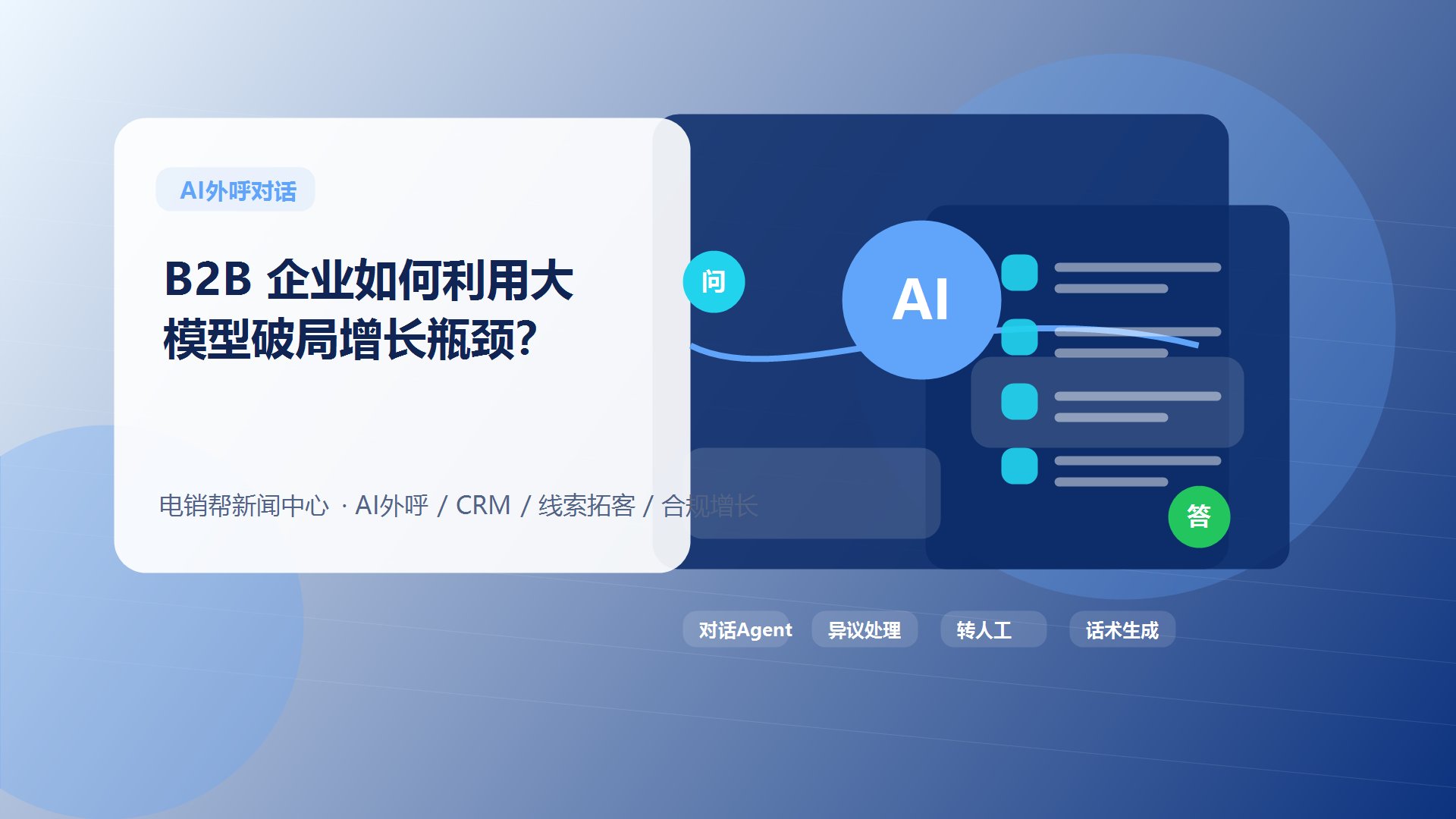 B2B 企业如何利用大模型破局增长瓶颈？新闻配图