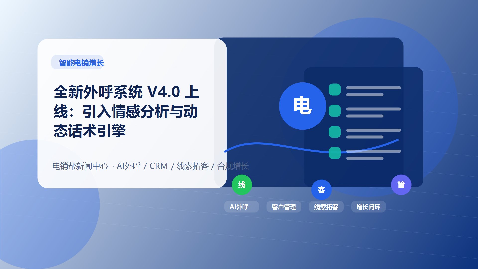 全新外呼系统 V4.0 上线：引入情感分析与动态话术引擎新闻配图